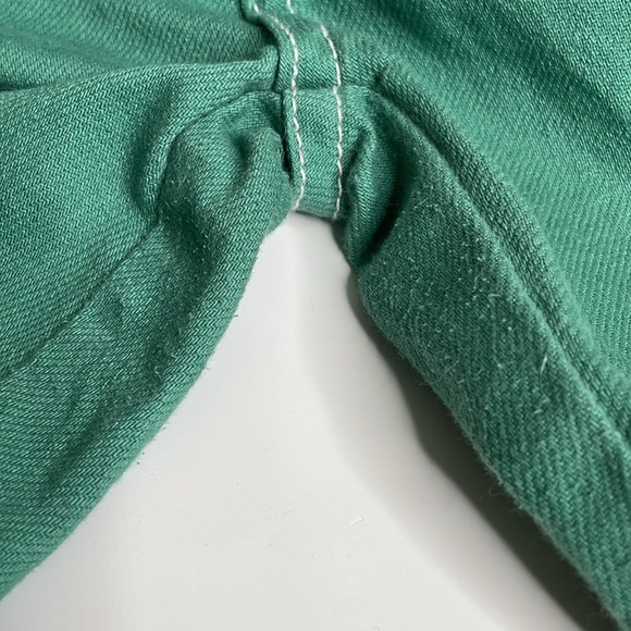 S.O.N.G 90’s Boyfriend Cargo Pants High Rise Green Size 1/25 - Picture 15 of 15
